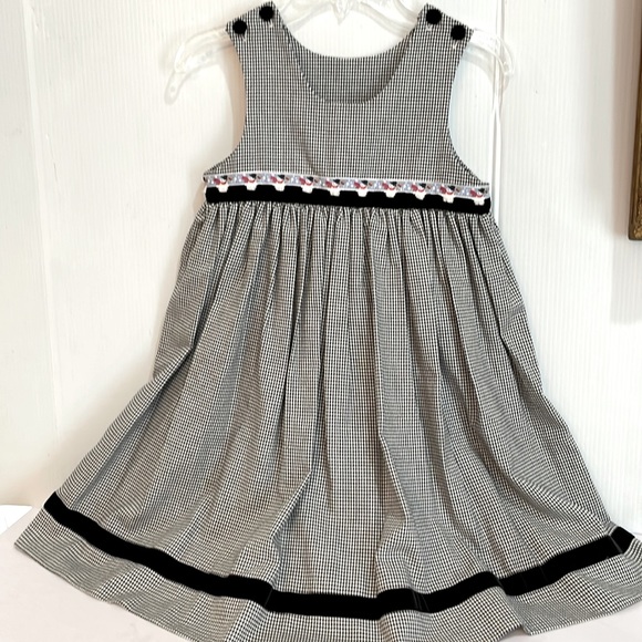 Girls Holiday Dress / Snowman w/Velvet Dress Girl Size 4 Christmas / Holiday - Picture 1 of 15